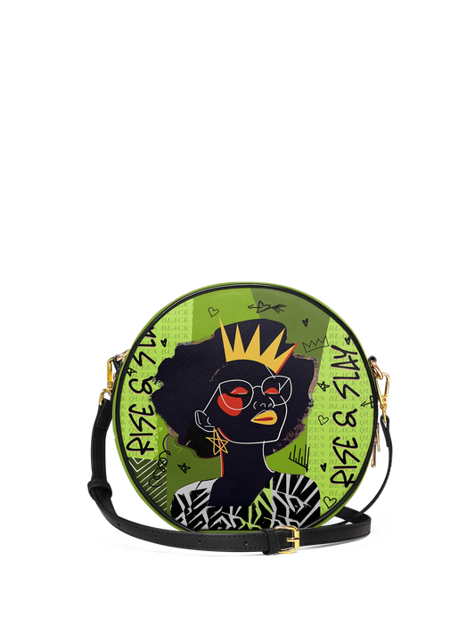Afroyla "Aina" Lime Pop Circle Crossbody Bag