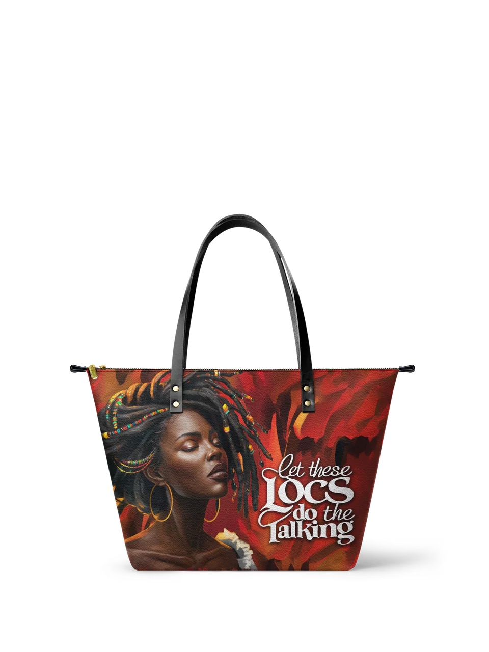 Afroyla "Locella" Leather Tote Bag
