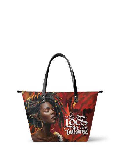 Afroyla "Locella" Leather Tote Bag
