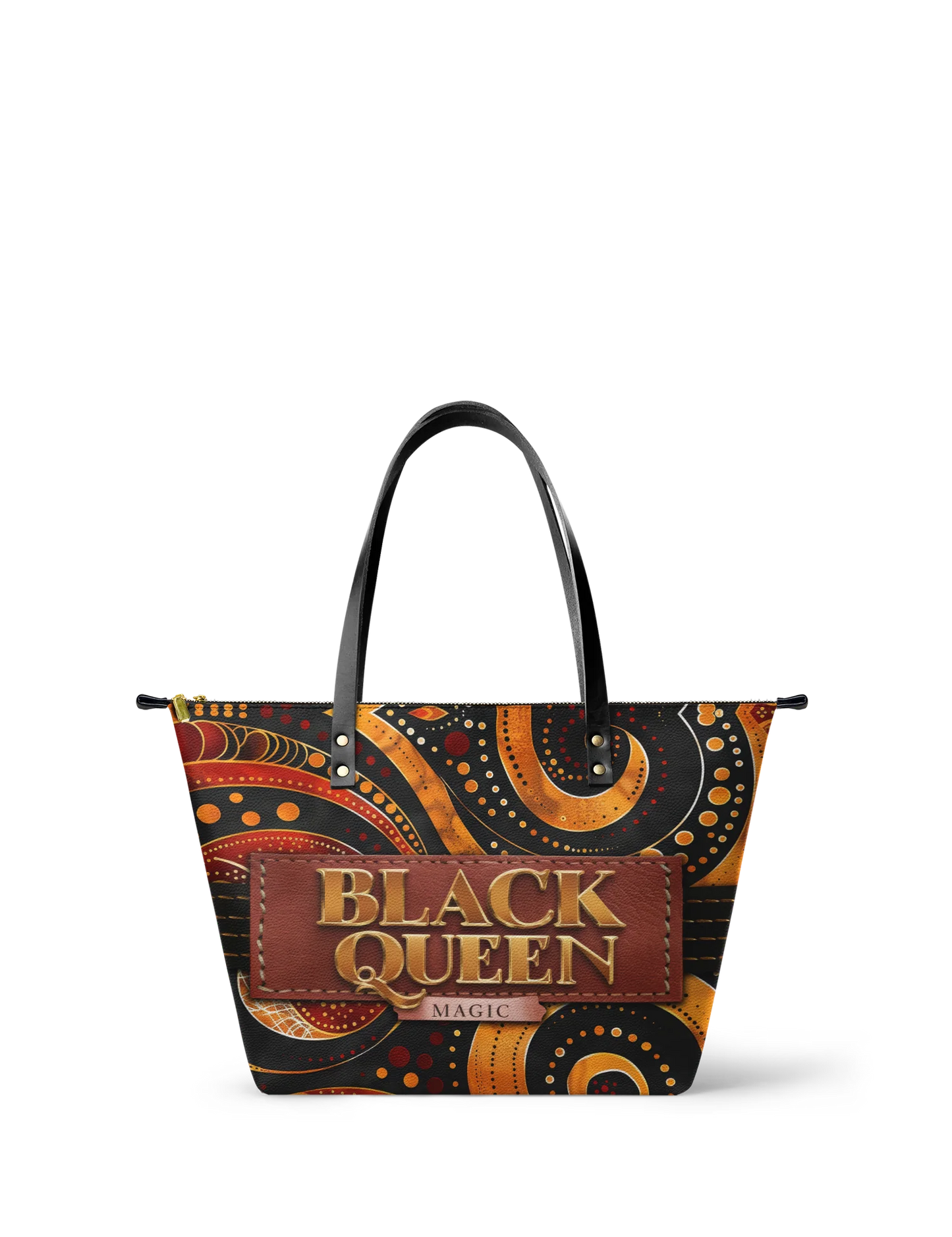 Afroyla "Makeda" Leather Tote Bag