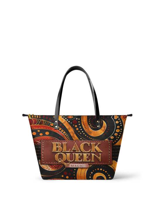 Afroyla "Makeda" Leather Tote Bag