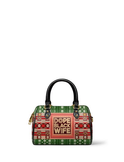 Afroyla "Dope Black Wife" Frosted Pine Mini Satchel