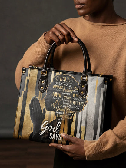 Afroyla "Amara" Leather Handbag