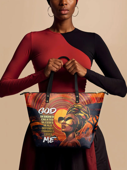 Afroyla "Aseda" Leather Tote Bag