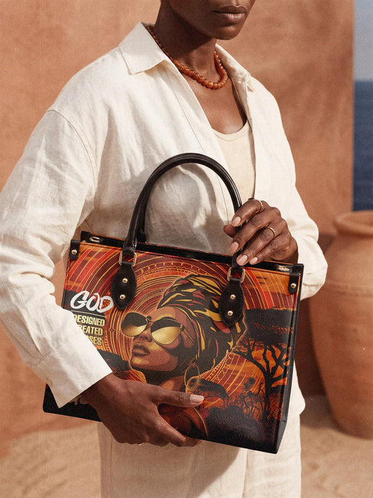 Afroyla "Aseda" Leather Handbag