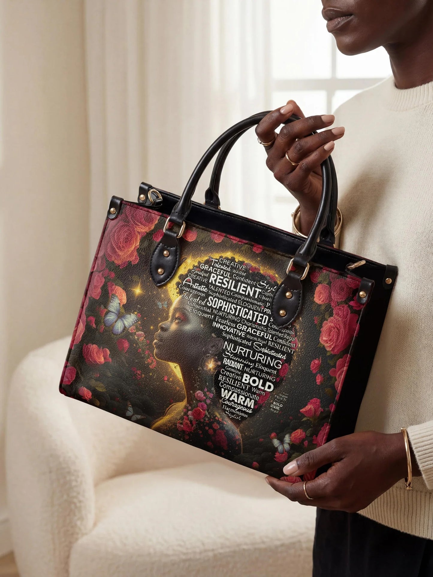 Afroyla "Aurenna" Leather Handbag