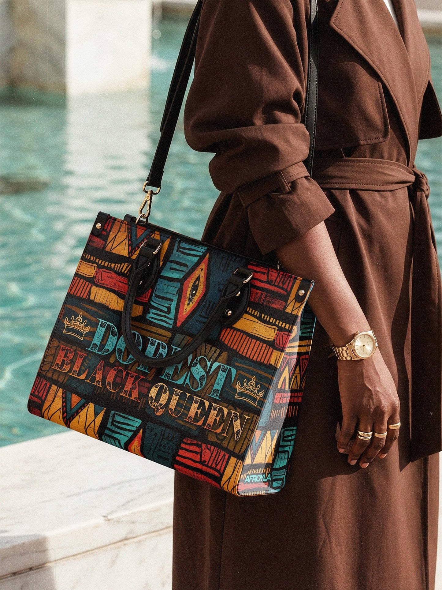 Afroyla "Dopeya" Leather Handbag
