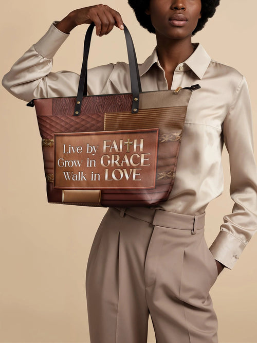 Afroyla "Eliora" Leather Tote Bag