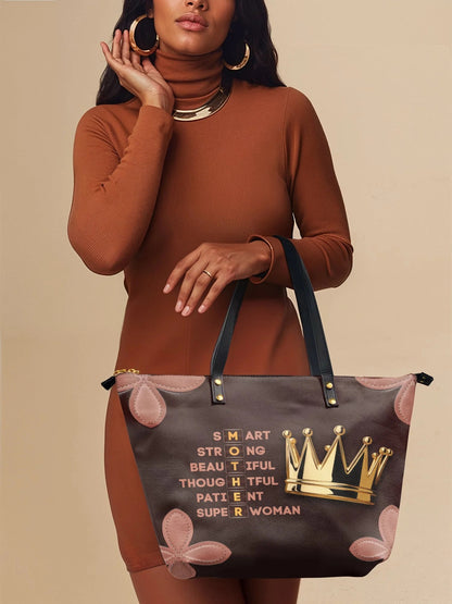 Afroyla "Imarimom" Leather Tote Bag
