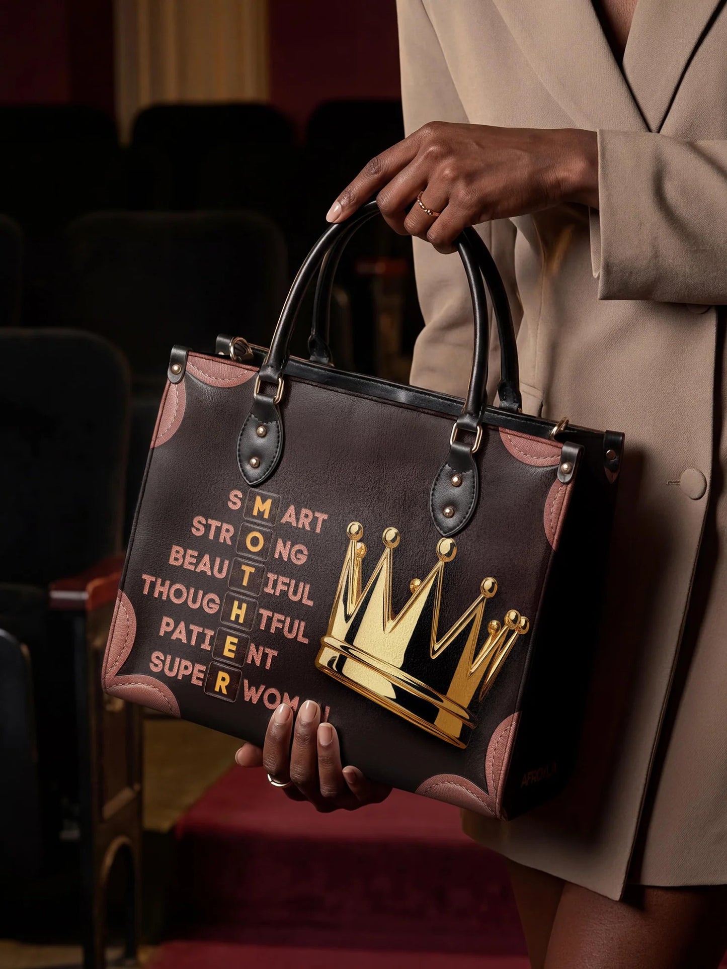 Afroyla "Imarimom" Leather Handbag