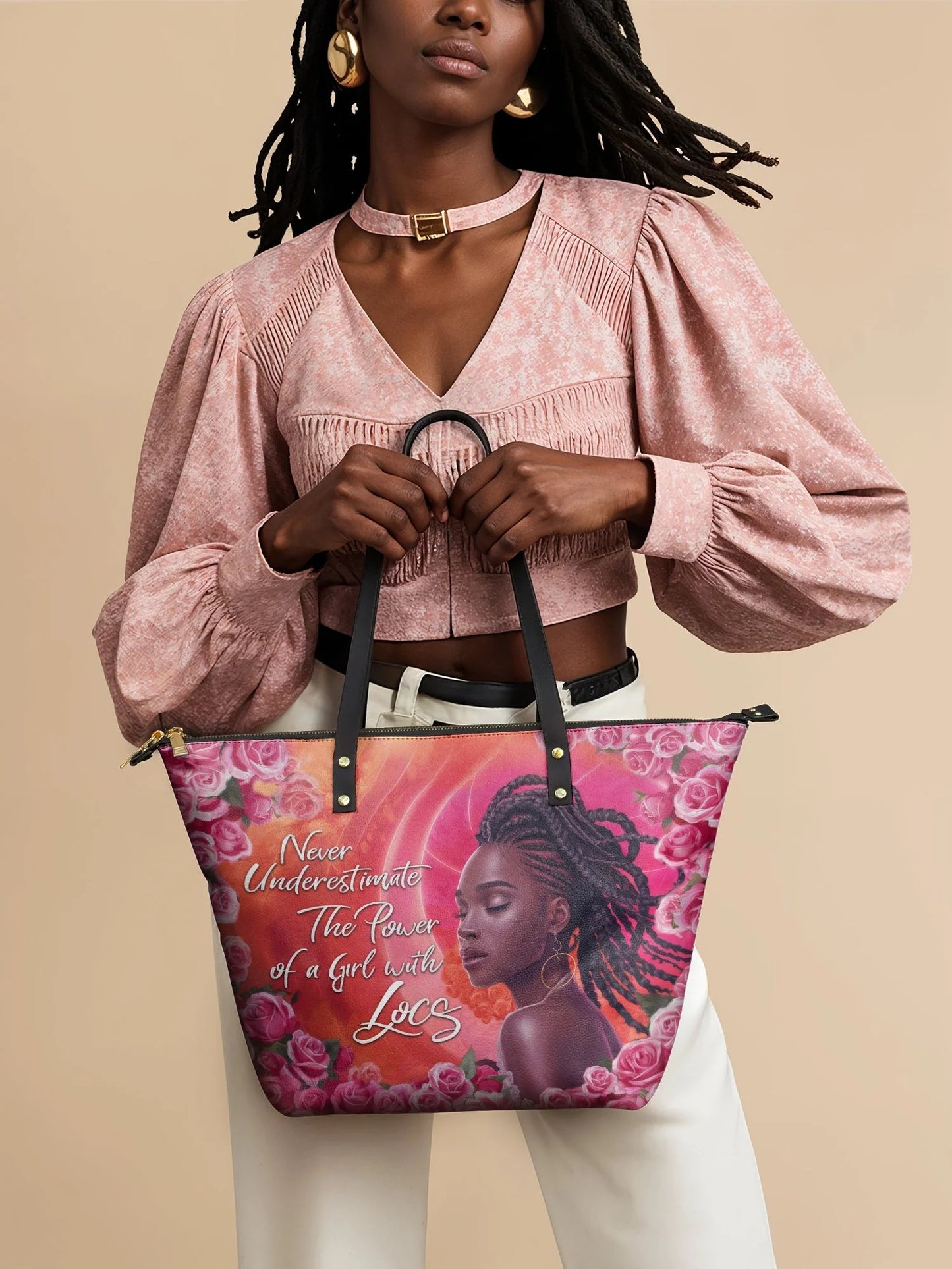 Afroyla "Loclani" Leather Tote Bag