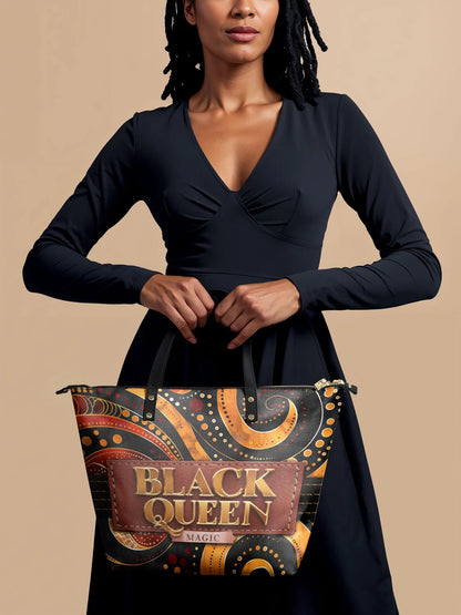 Afroyla "Makeda" Leather Tote Bag