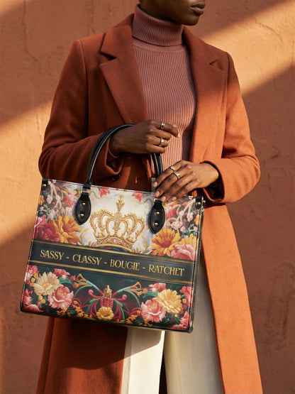 Afroyla "Naija Royale" Leather Handbag
