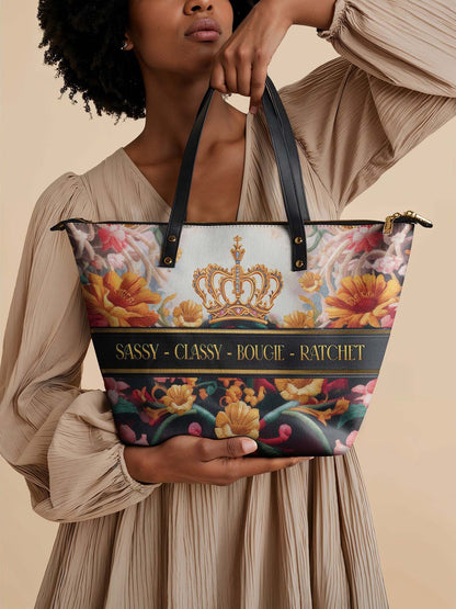 Afroyla "Naija Royale" Leather Tote Bag