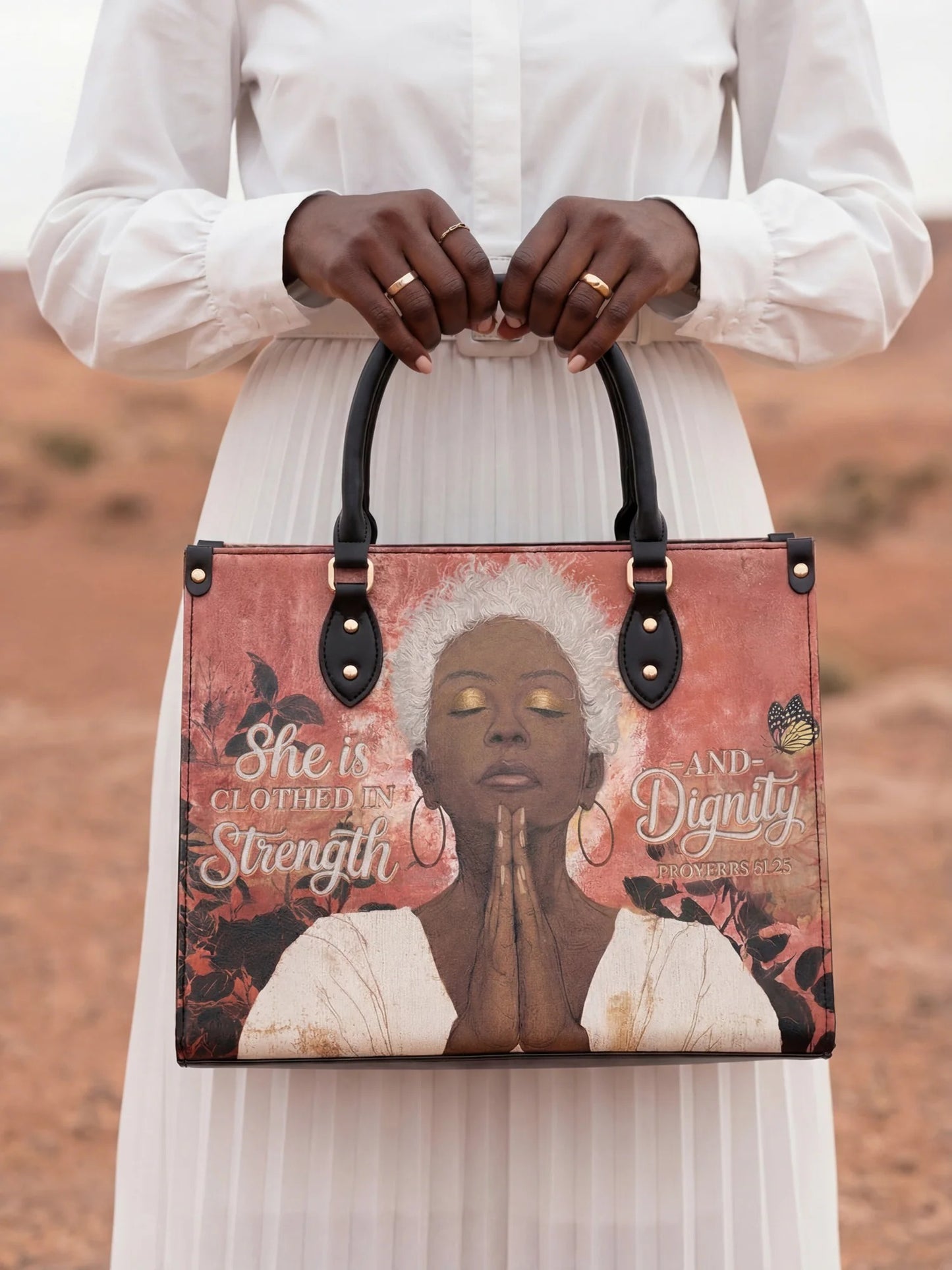 Afroyla "Namisa" Leather Handbag