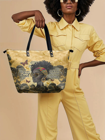 Afroyla "Njia" Leather Tote Bag