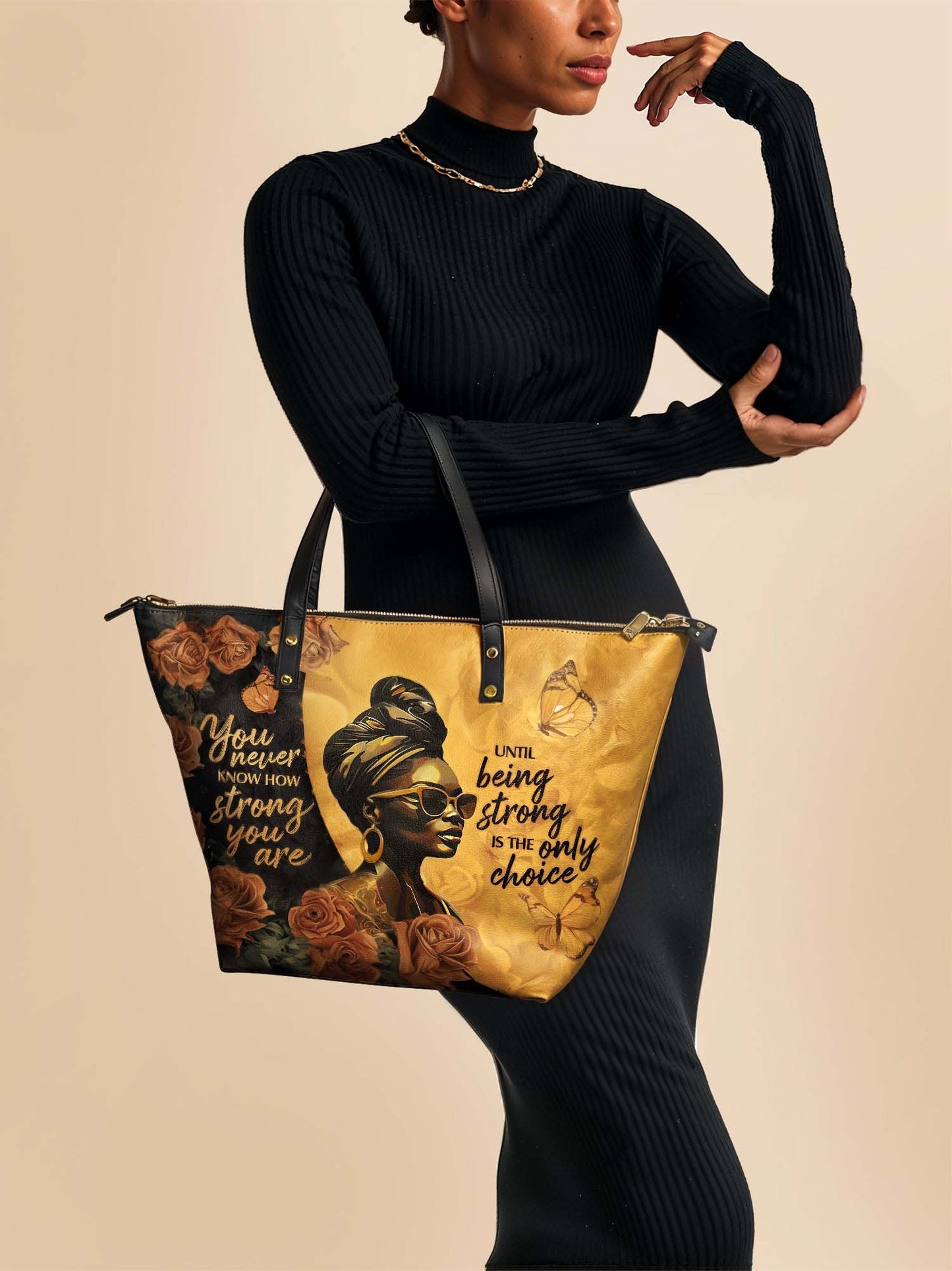 Afroyla "Siyanda" Leather Tote Bag