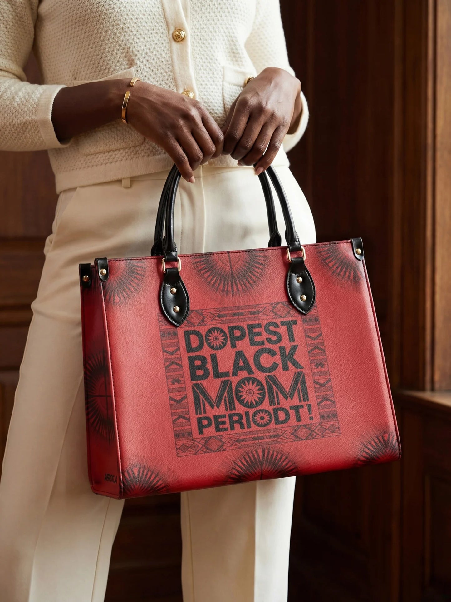 Afroyla "Tajimom" Leather Handbag