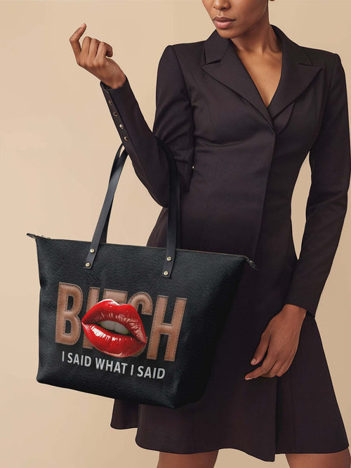Afroyla "Teyana" Leather Tote Bag