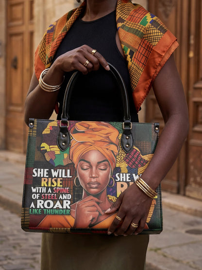 Afroyla "Thundara" Leather Handbag