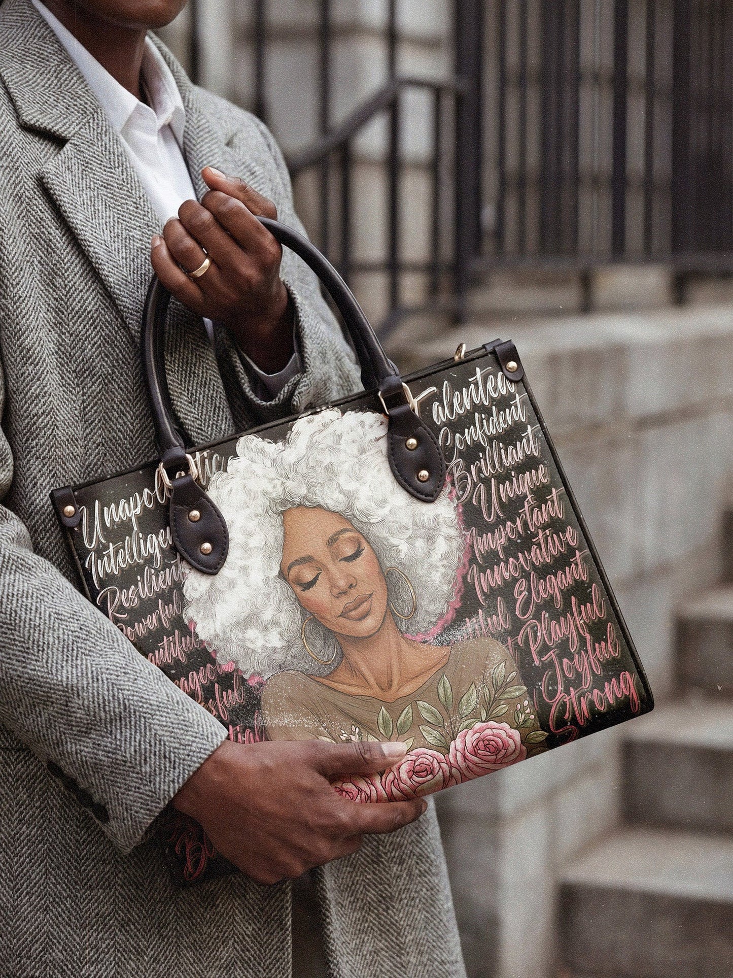 Afroyla "Zalina" Leather Handbag