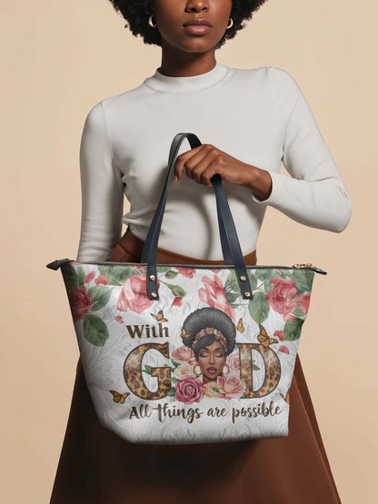 Afroyla "Zanira" Leather Tote Bag