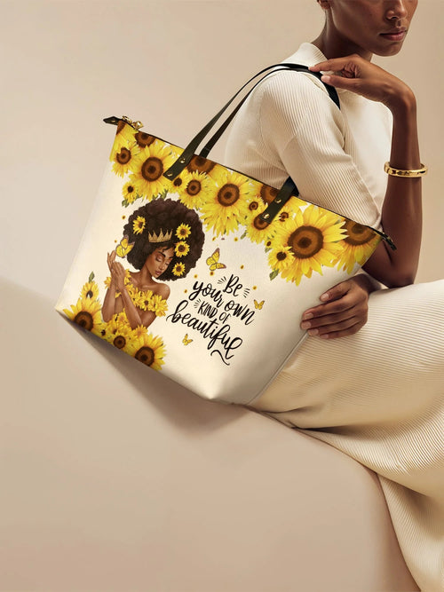 Afroyla "Zuriya" Leather Tote Bag