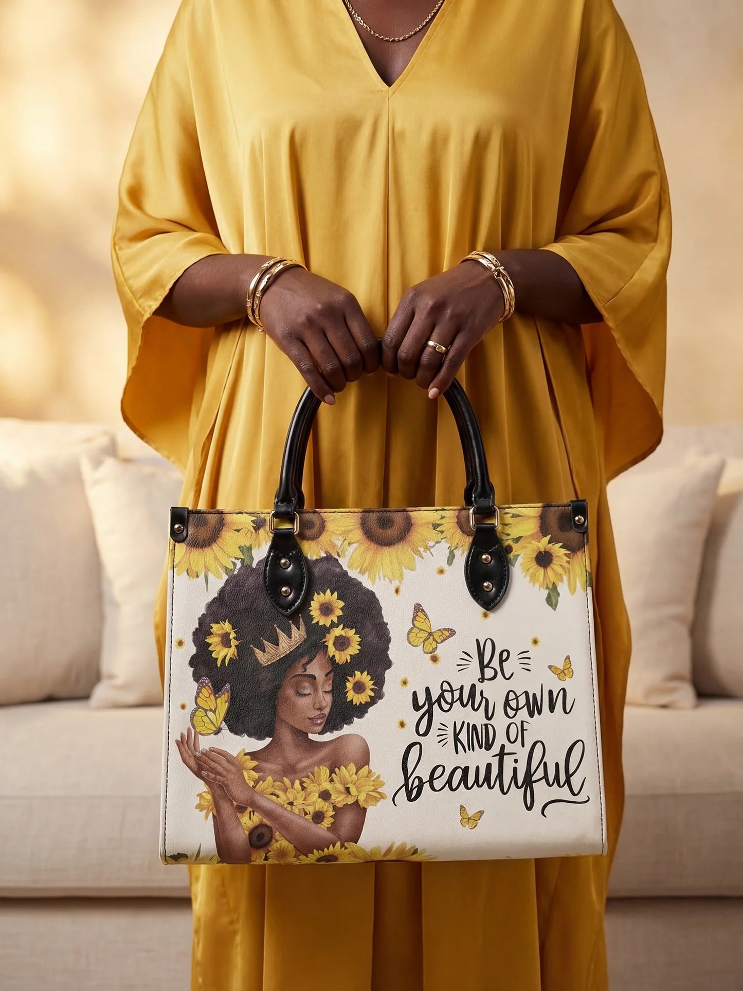 Afroyla "Zuriya" Leather Handbag