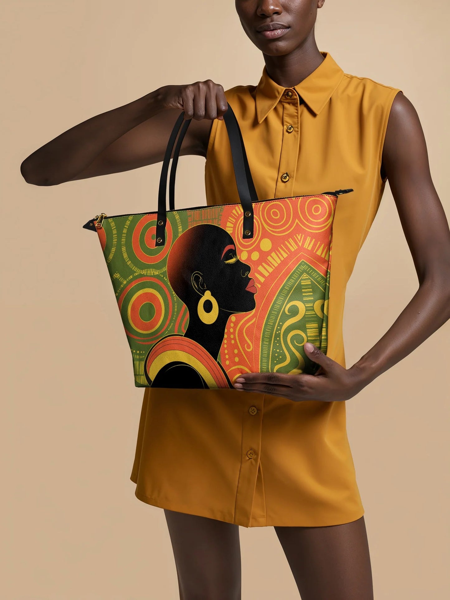 Afroyla "Baldisa" Leather Tote Bag