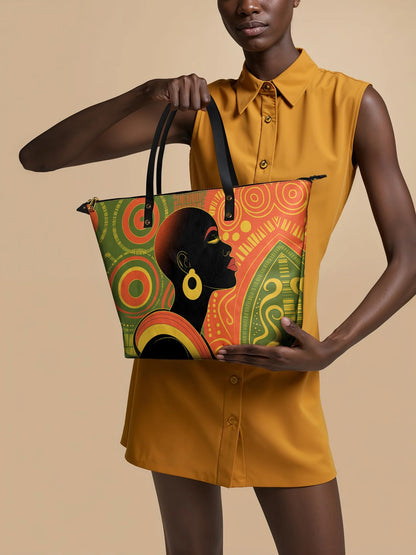 Afroyla "Baldisa" Leather Tote Bag