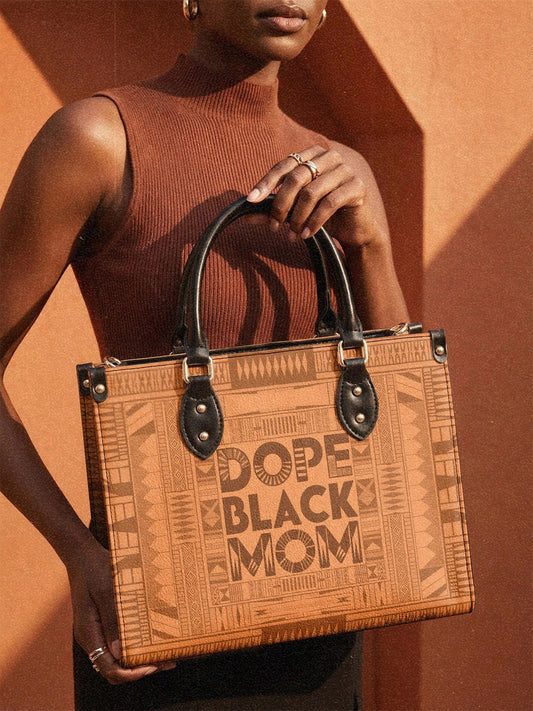 Afroyla "Dope Black Mom" Leather Handbag
