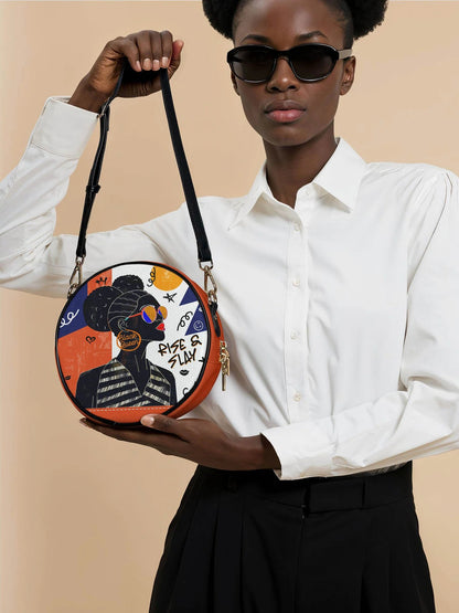 Afroyla "Sanaa" Salt Pop Circle Crossbody Bag