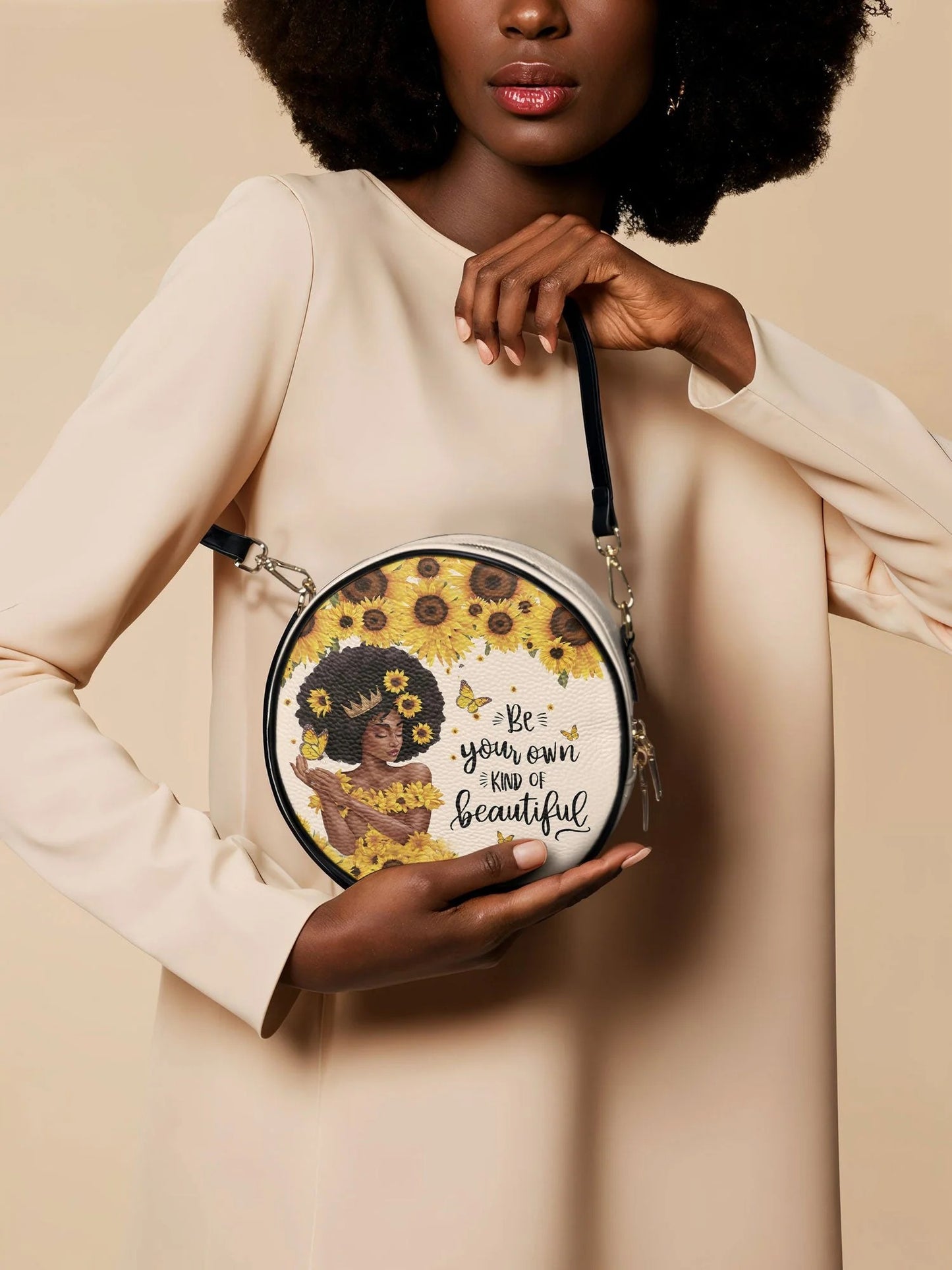 Afroyla "Zuriya" Circle Crossbody Bag