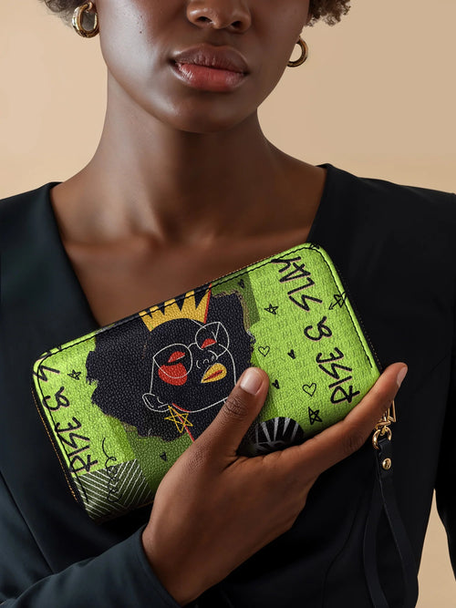 Afroyla "Aina" Lime Pop Wallet
