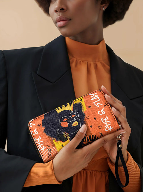 Afroyla "Aina" Orange Sorbet Wallet