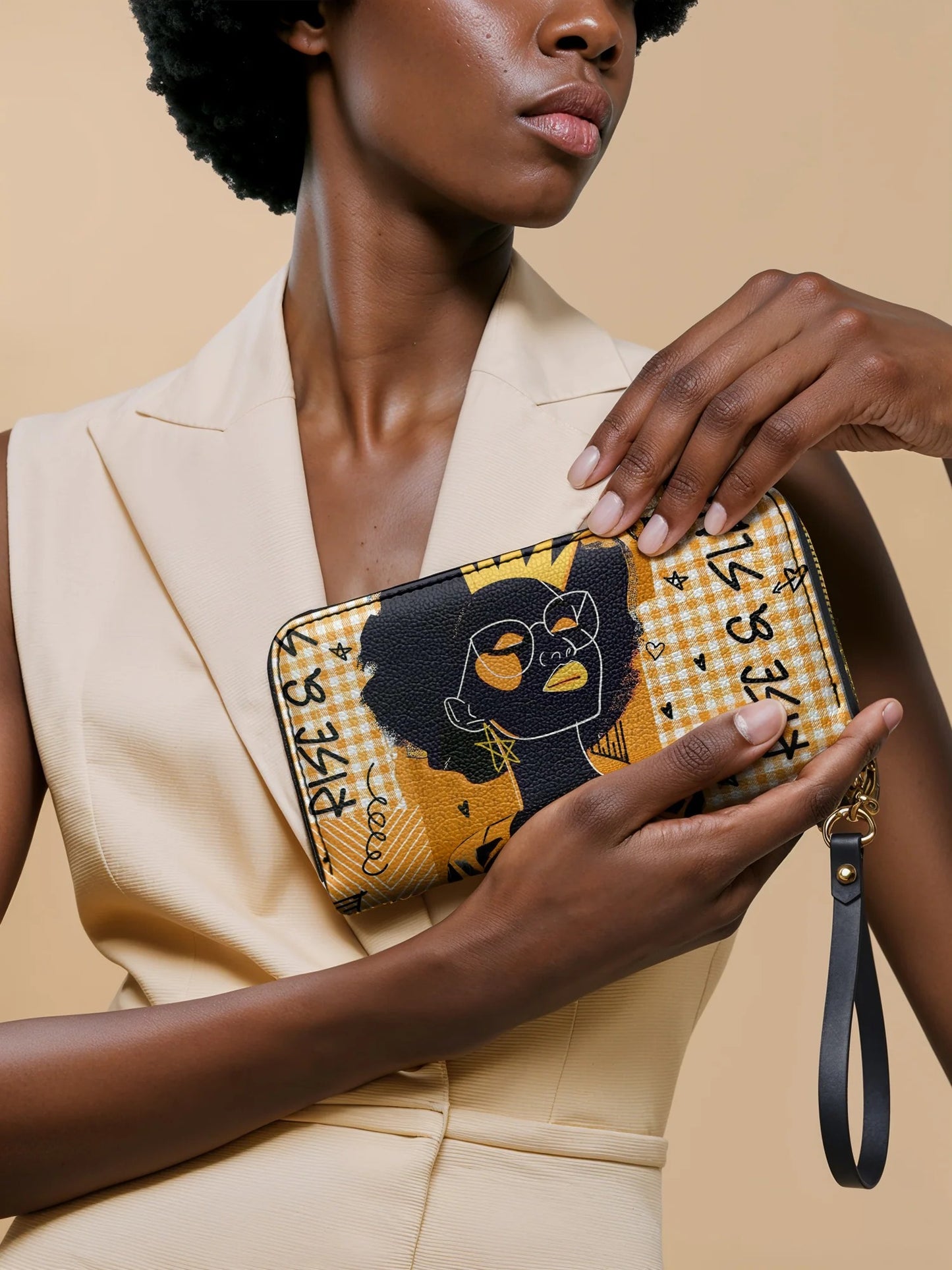 Afroyla "Aina" Honeycomb Wallet