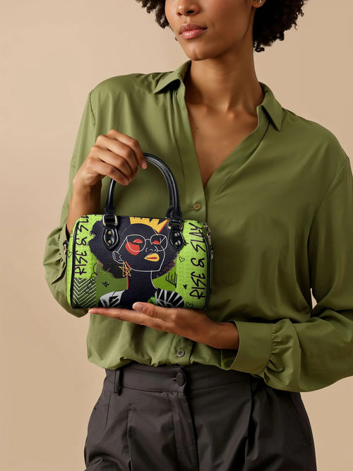 Afroyla "Aina" Lime Pop Mini Satchel