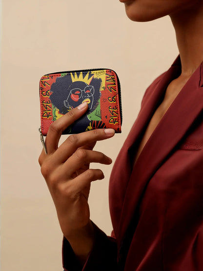 Afroyla "Aina" Flame Red Mini Wallet