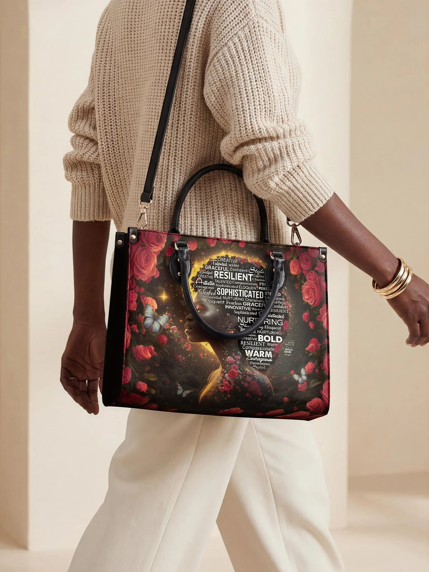Afroyla "Aurenna" Leather Handbag