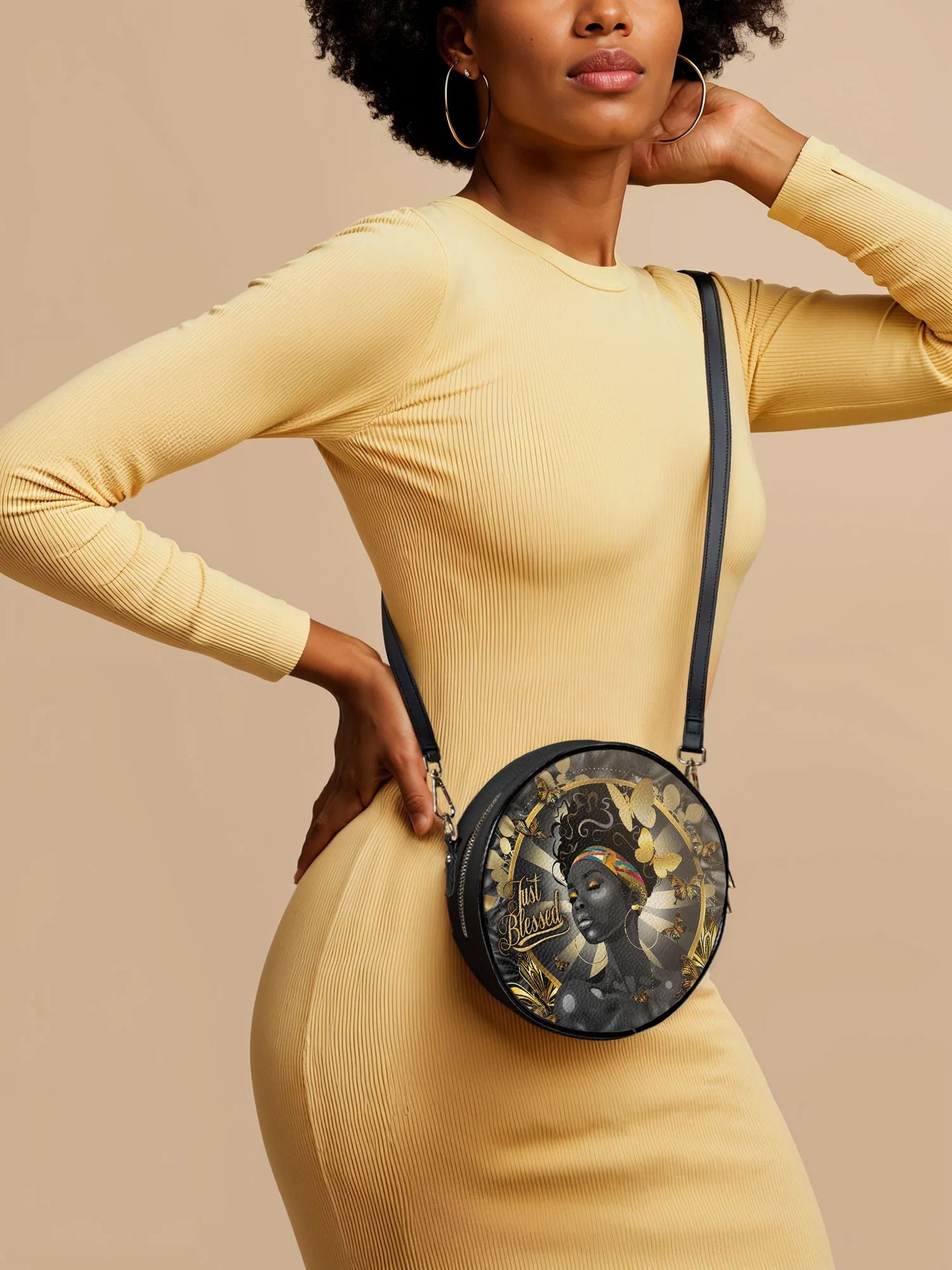 Afroyla "Barakaya" Circle Crossbody Bag