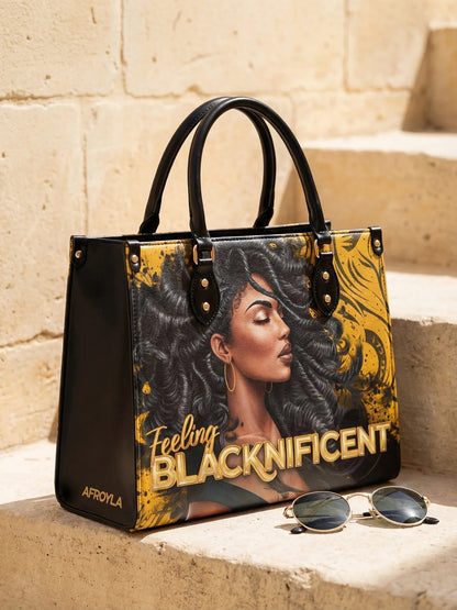 Afroyla "Blacknificent" Leather Handbag