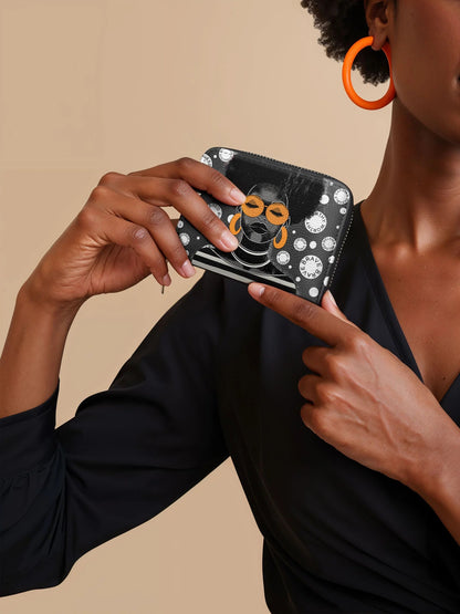 Afroyla "Fahari" Monochrome Mini Wallet