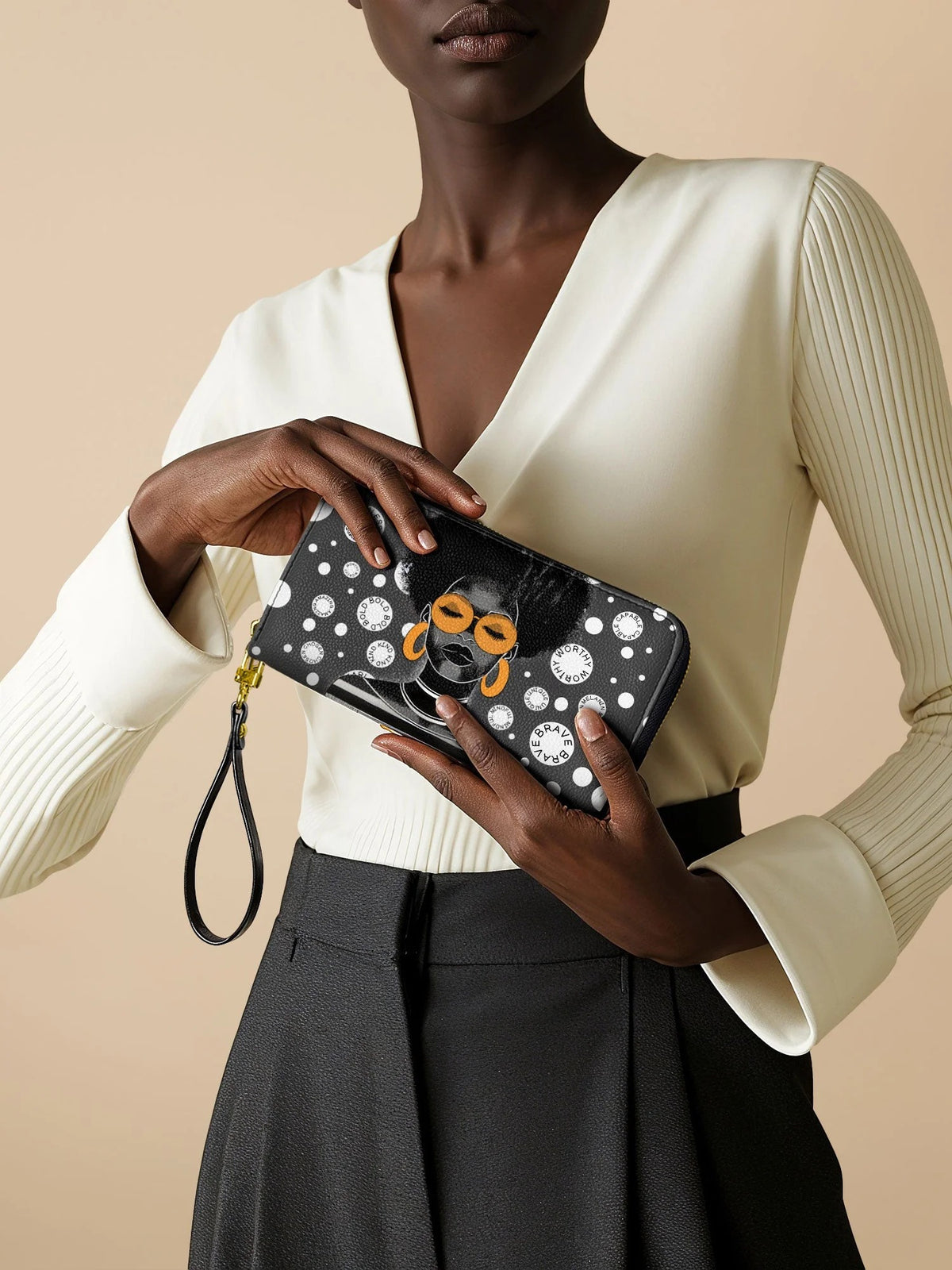 Afroyla "Fahari" Monochrome Wallet