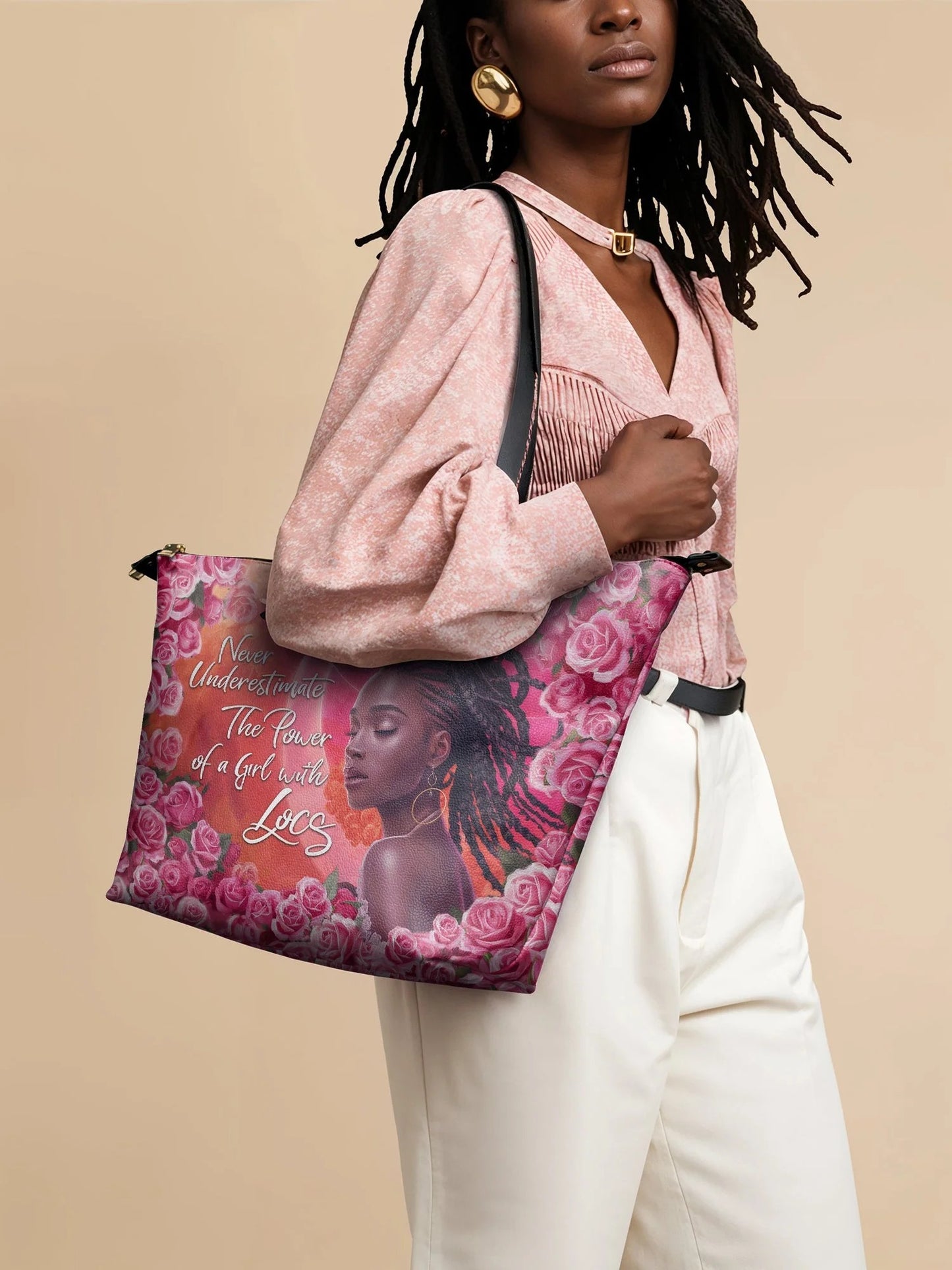 Afroyla "Loclani" Leather Tote Bag
