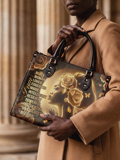 Afroyla "Lumina" Leather Handbag