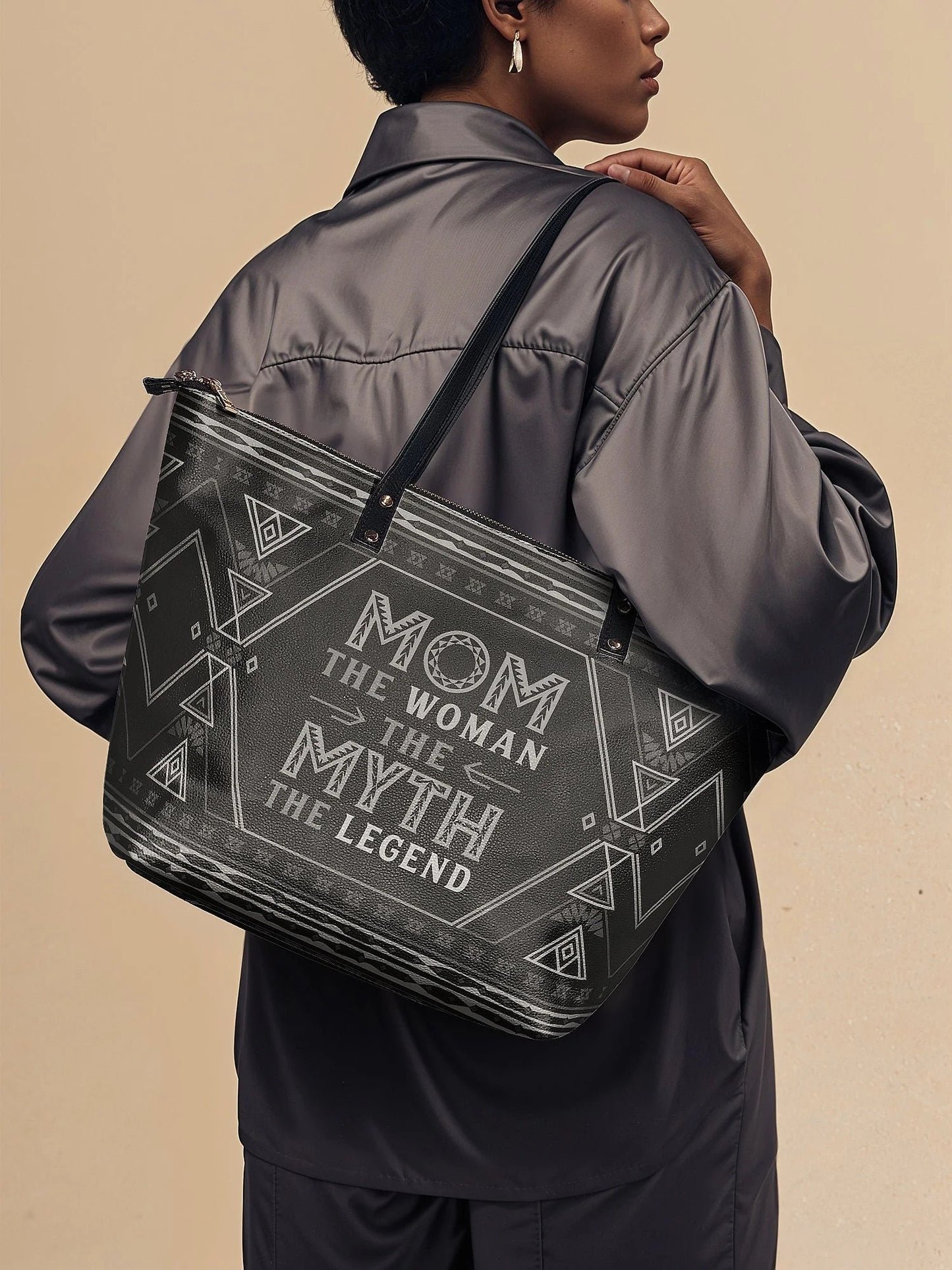 Afroyla "Mamalore" Leather Tote Bag