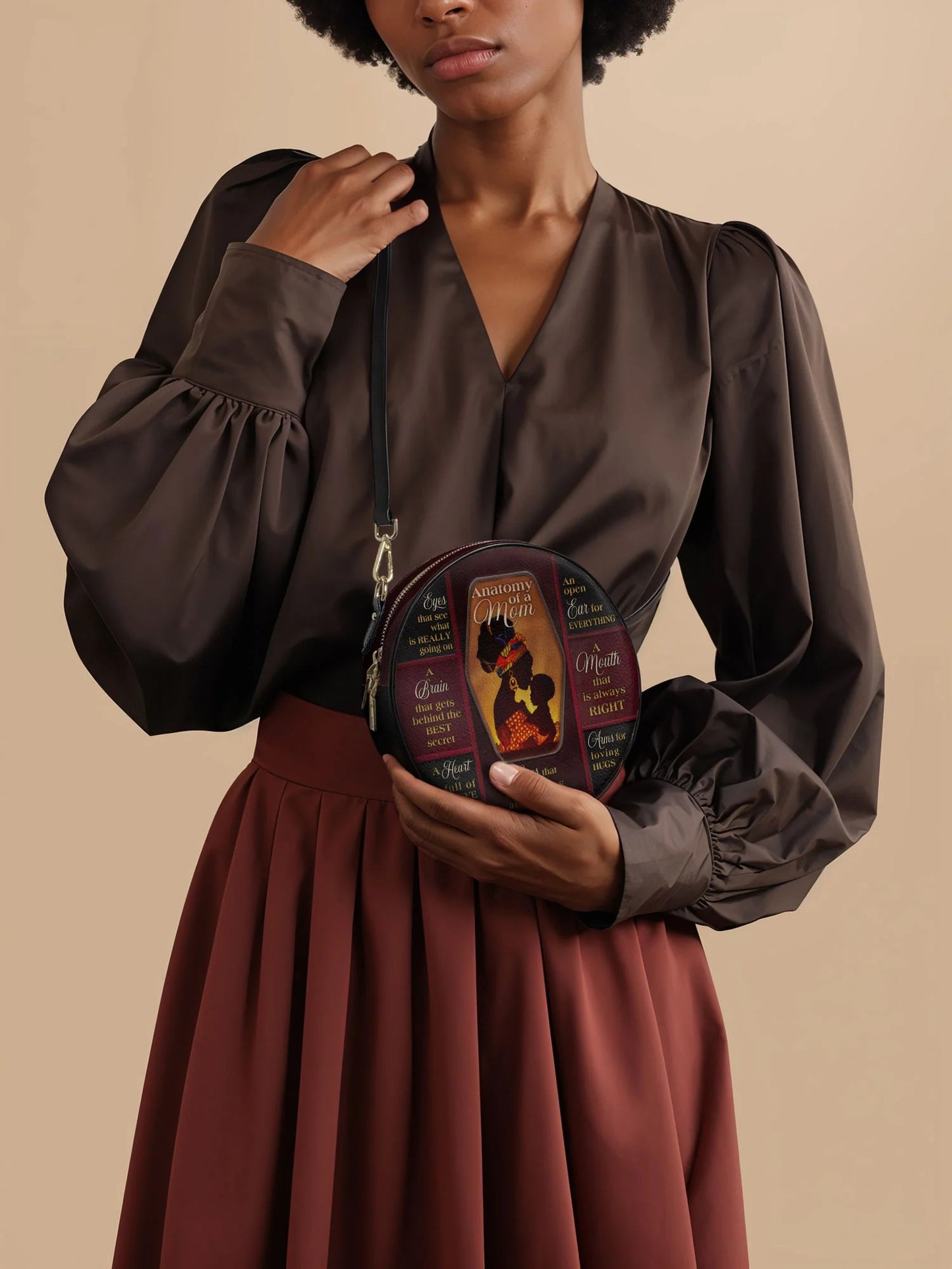 Afroyla "Mamoya" Circle Crossbody Bag
