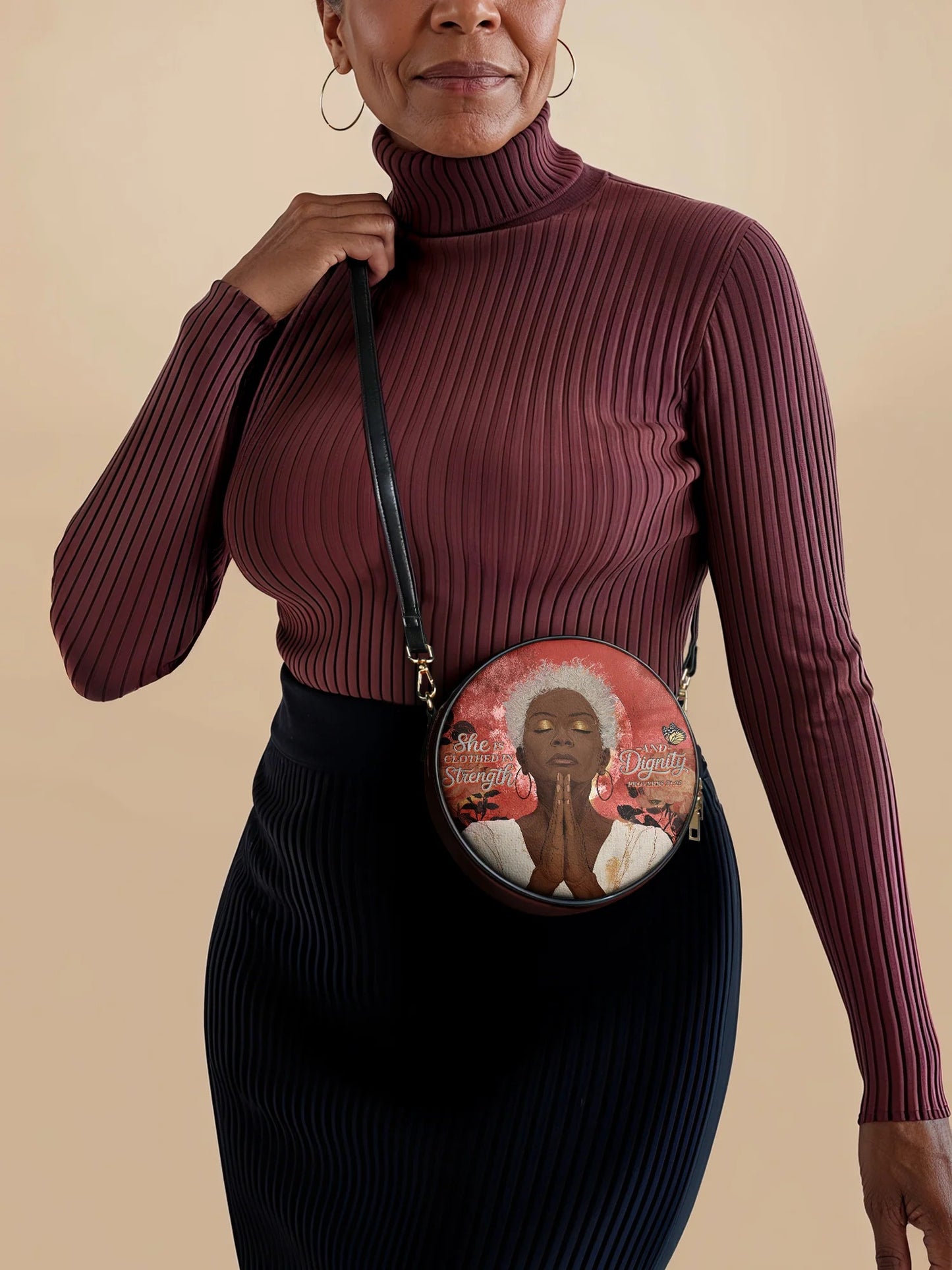 Afroyla "Namisa" Circle Crossbody Bag