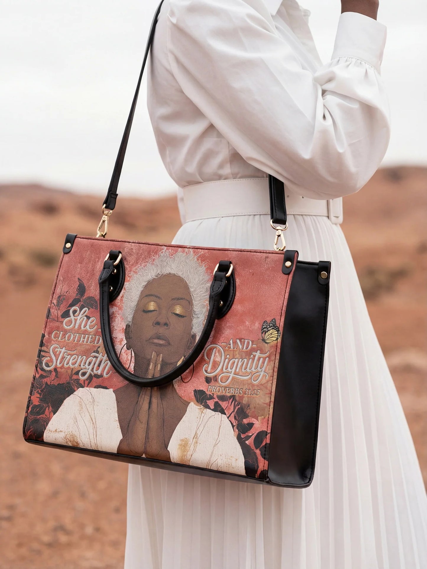 Afroyla "Namisa" Leather Handbag
