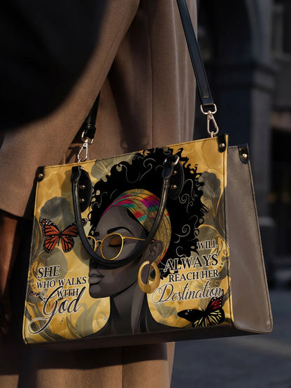 Afroyla "Njia" Leather Handbag